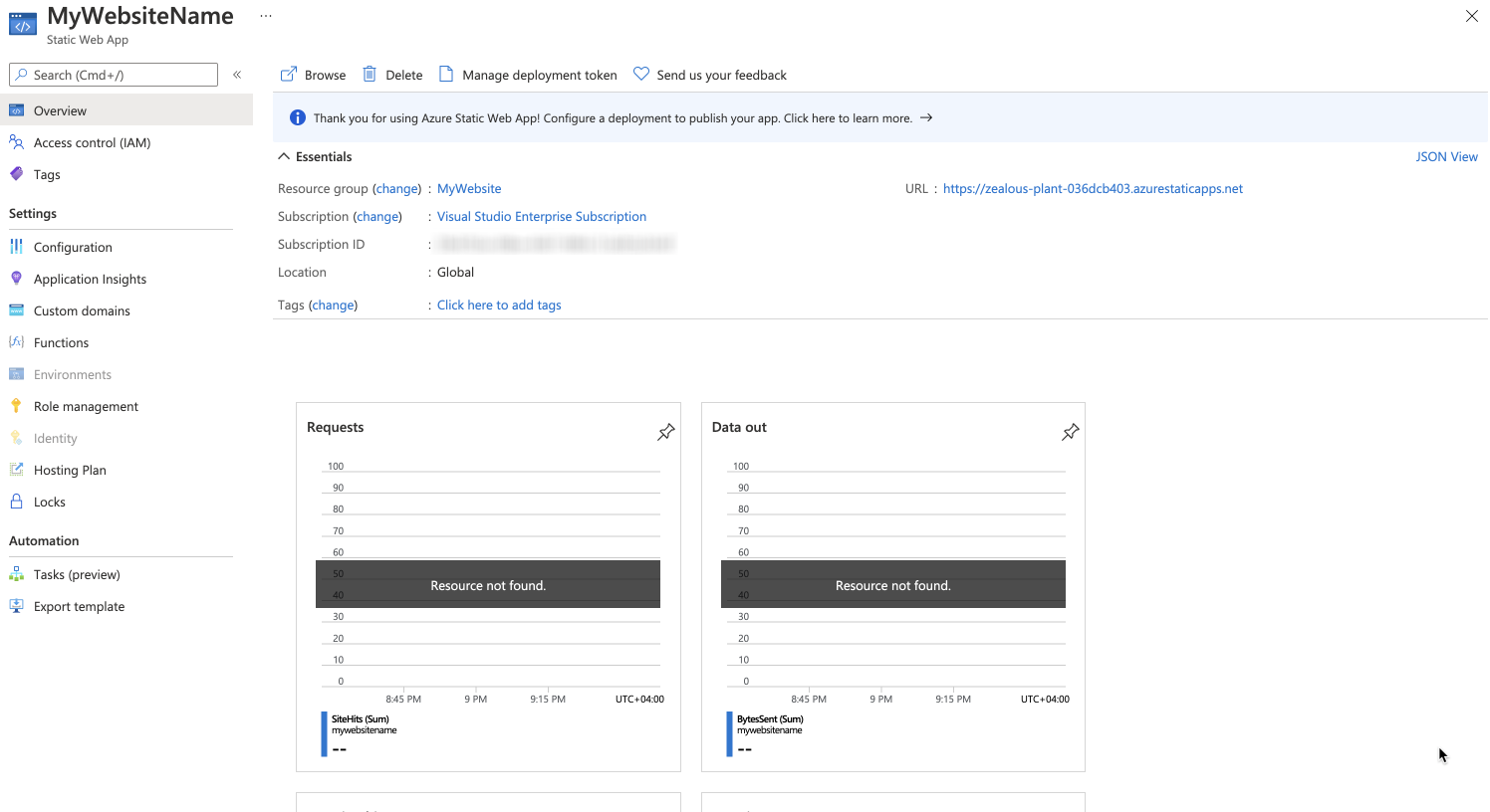 “Azure - Static Web App Overview”