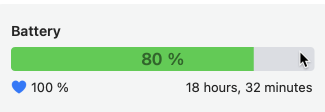 M1 Battery Status